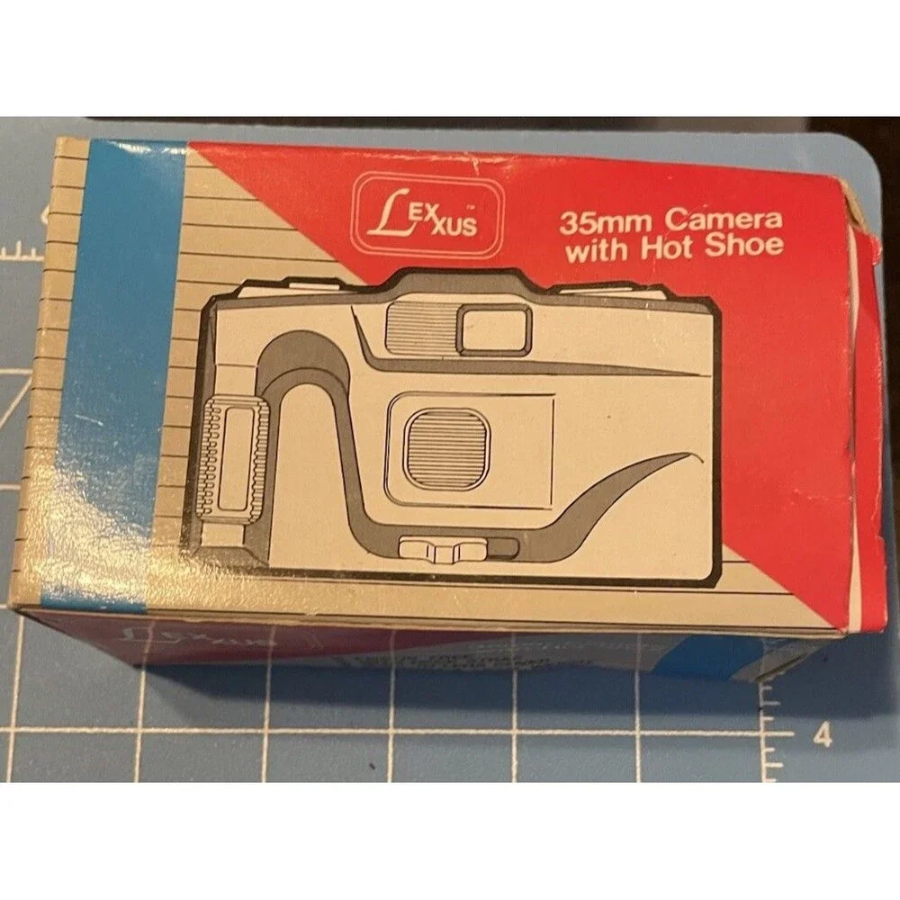 Vintage Lexxus 35mm Focus Free Camera Original Box and Instructions Untested